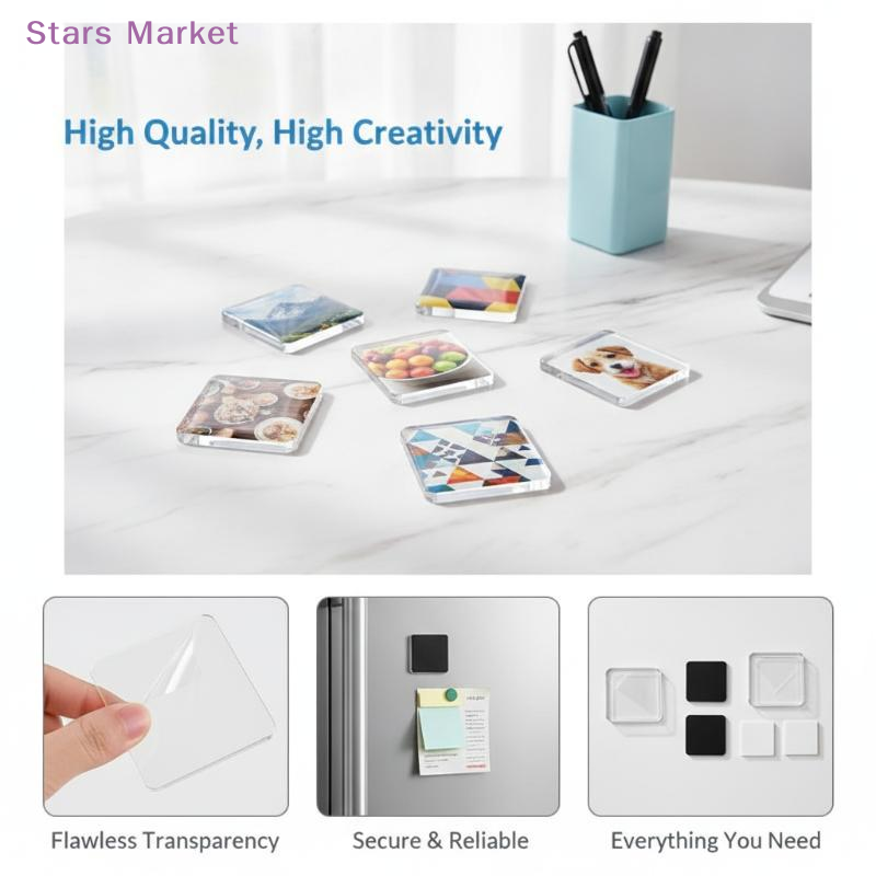 Kids & Toys Expo Saudi Arabia - 5Sets DIY Transparent Acrylic Magnet Set