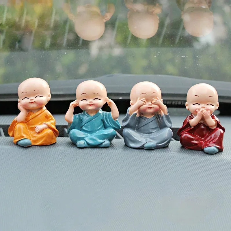 Kids Toys Little People - 4Pcs/Set Resin Crafts Gift Lovely Little
