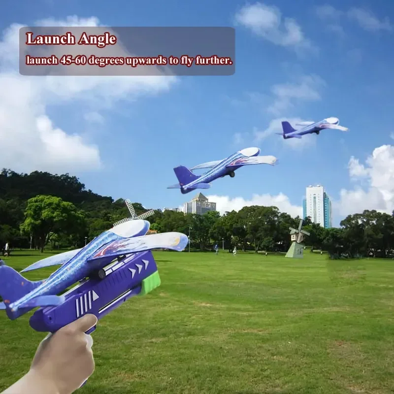 Kids 24/34cm Foam Plane Toy Gu - Catapult Launcher Toy recension och pris