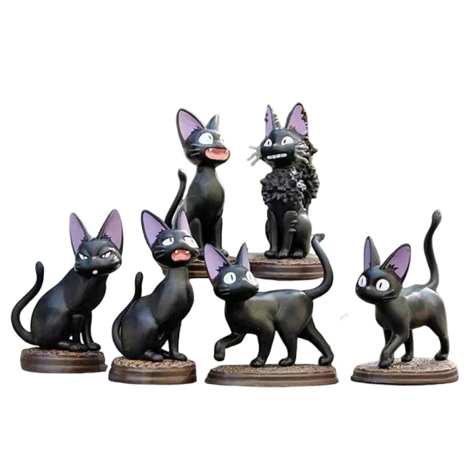 6pcs/set Cartoon Black Cat Jij - Kids Toys Jiji recension och pris