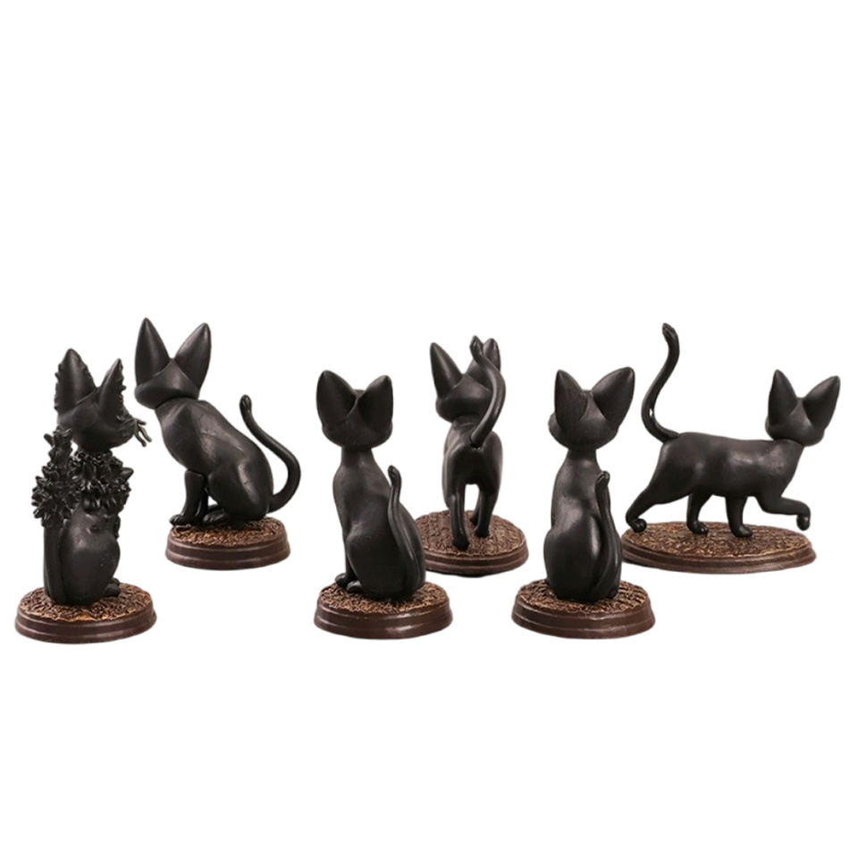 6pcs/set Cartoon Black Cat Jij - Kids Toys Jiji recension och pris