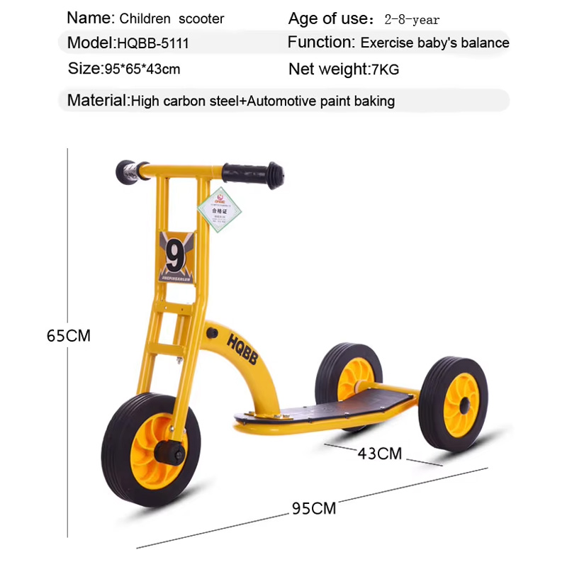 High Carbon Steel 3-Wheel Scoo - Kids Toys Scooter recension och pris