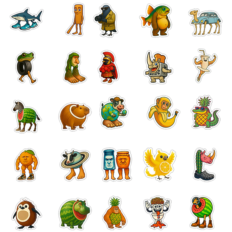 50PCS Abstract Quirky Animal G - Kids Quirky Toys recension och pris