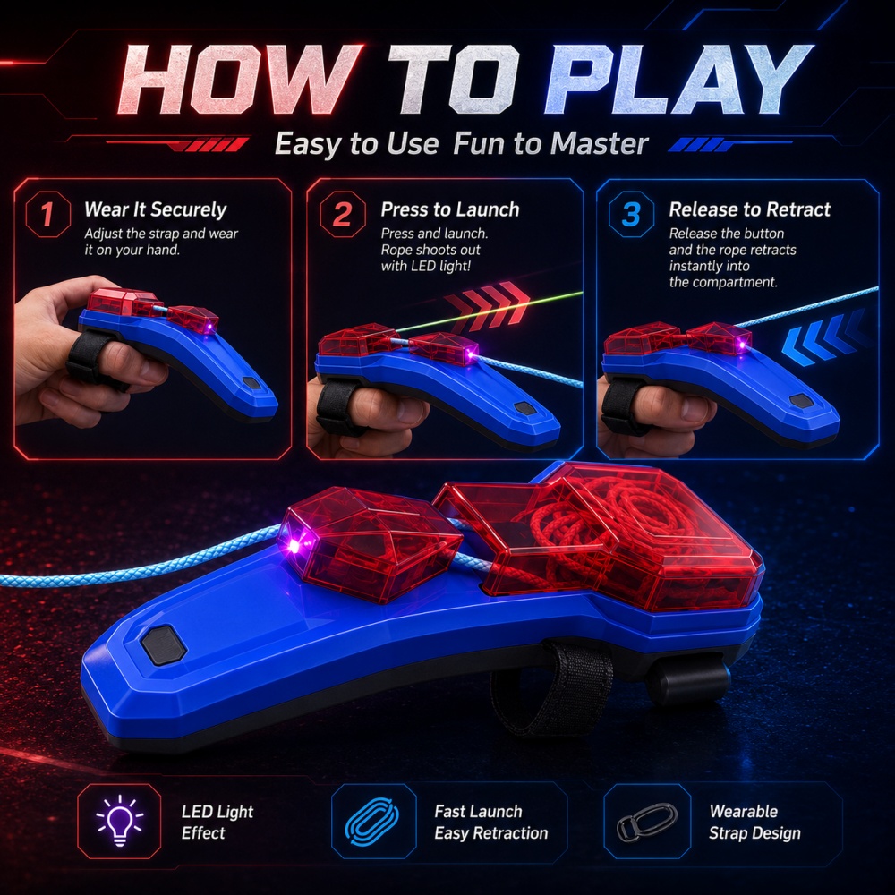 Creative Rope Launcher Spider  - Kids & Toys Expo Saudi Arabia recension och pris