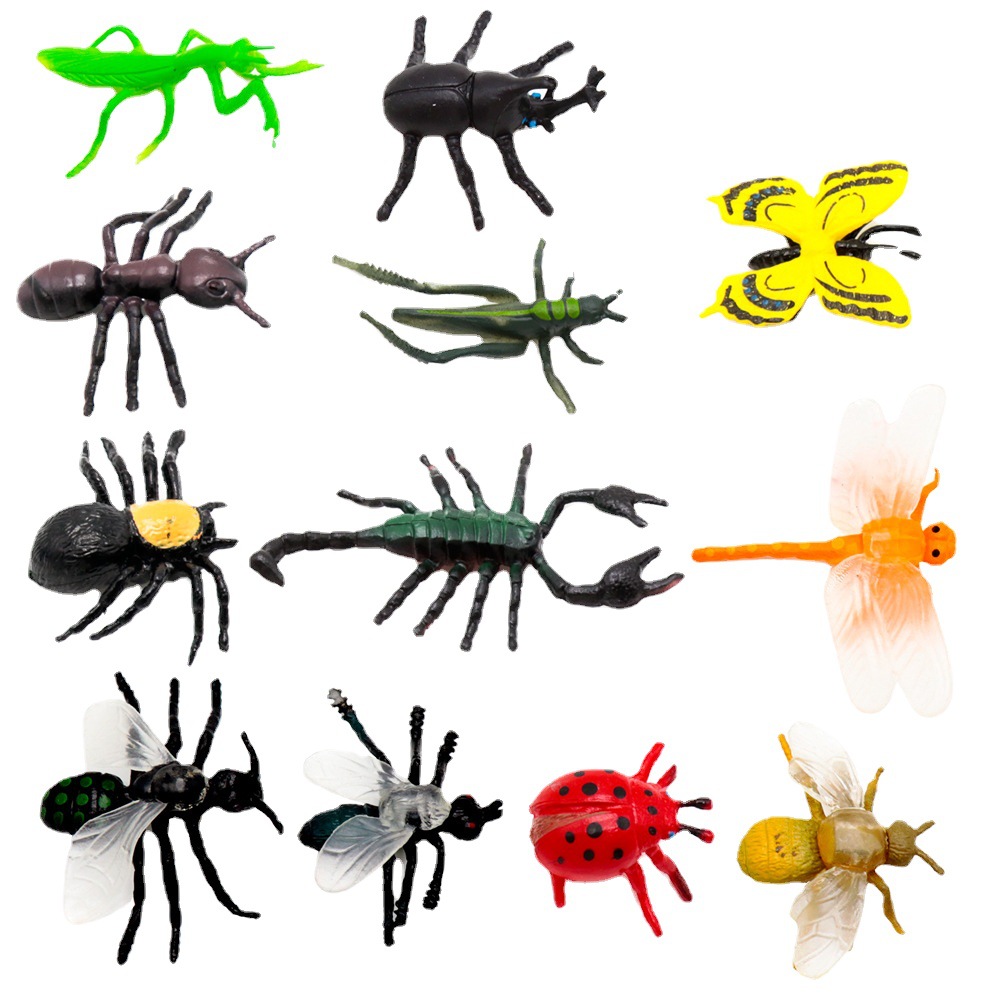 12pcs Simulation Funny Insect  - Kids Quirky Toys recension och pris