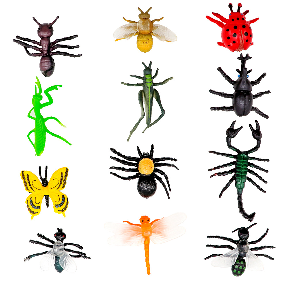 12pcs Simulation Funny Insect  - Kids Quirky Toys recension och pris