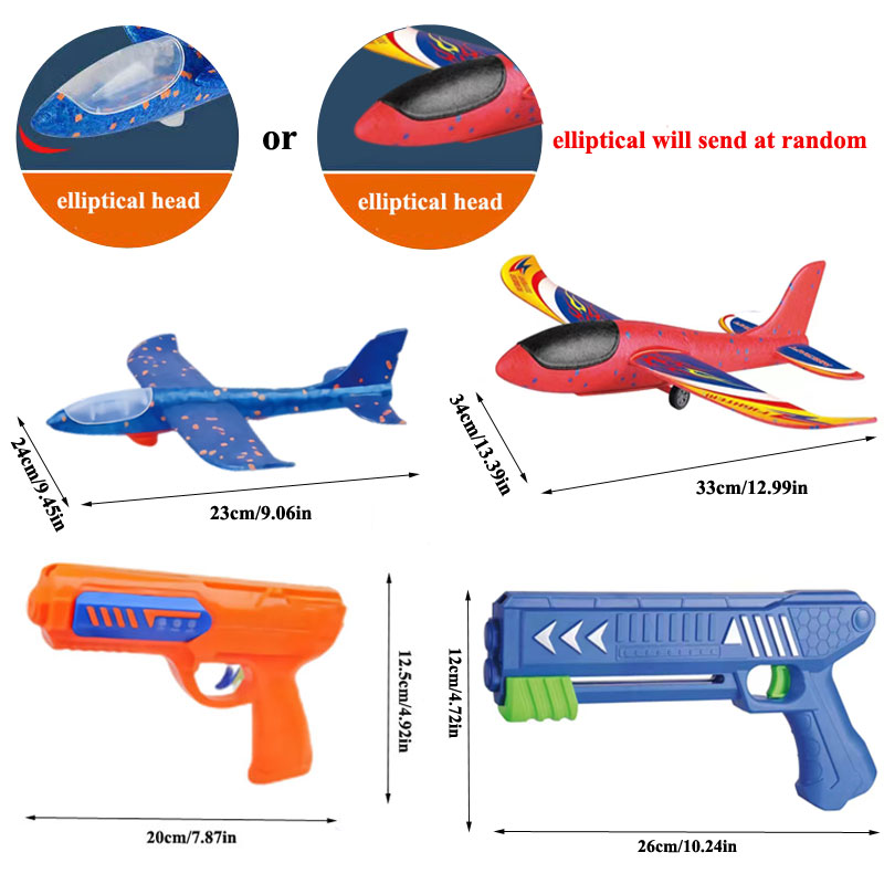 HH Kids 24/34cm Foam Plane Lau - Catapult Launcher Toy recension och pris