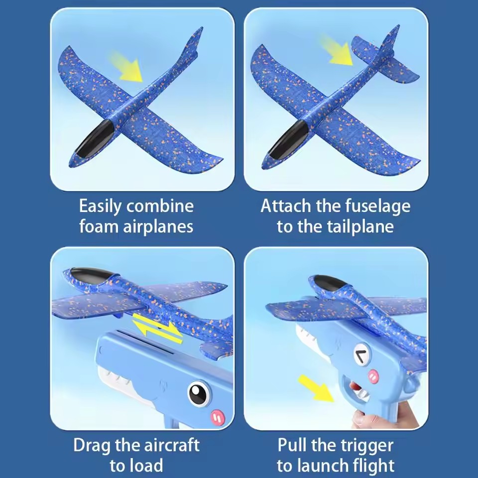 Dinosaur Foam Airplane Launche - Catapult Launcher Toy recension och pris